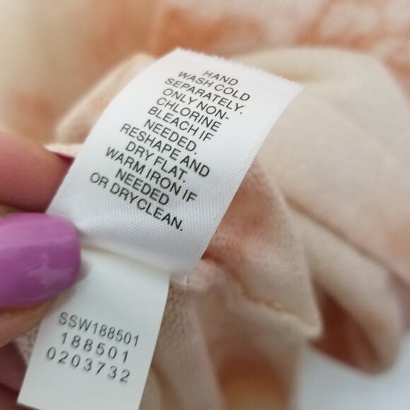 *NEW* J. Jill pure jill Linen Cotton Deep V-neck Sweater Peaches & Cream Size M - Picture 9 of 9